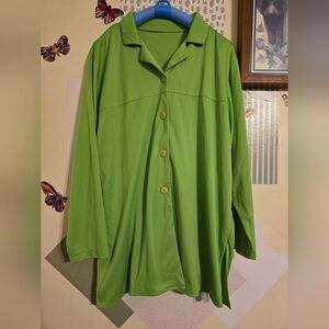 Vintage | Green Poly Tunic